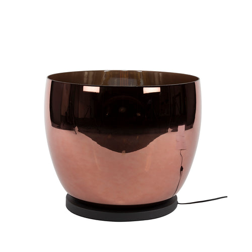 Giga Meubel Vloerlamp Up XXL - Koper Glas - 1-Lichts - 48x48x41cm