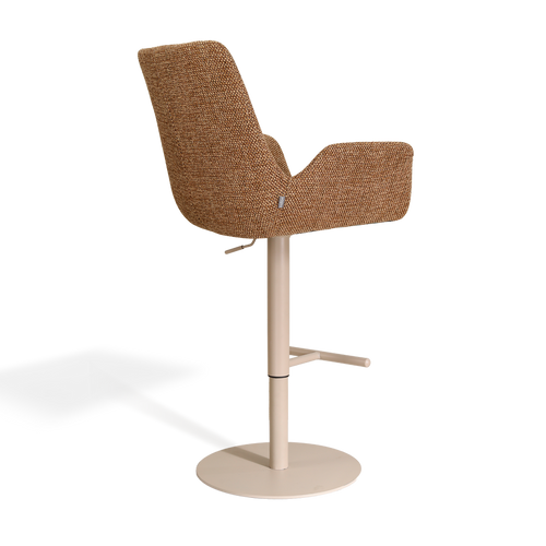 Nolon Niva-Eef tulp barkruk bruin blend verstelbaar - beige poten