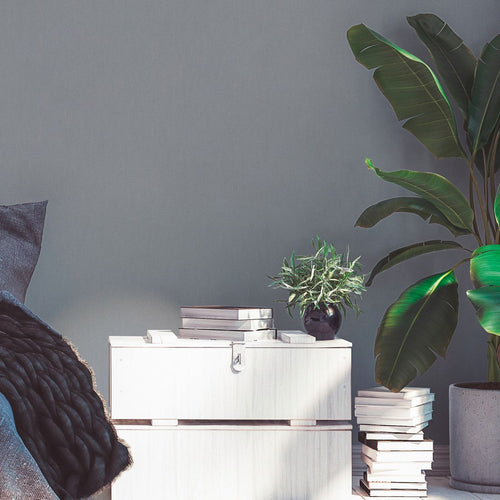 Livingwalls behang effen grijs - 53 cm x 10.05 m - AS-377038 - vtwonen shop