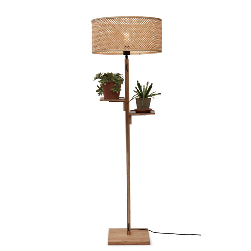 GOOD&MOJO vloerlamp Java - bruin - Ø50cm - vtwonen shop