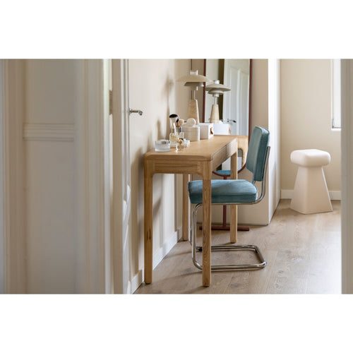 Zuiver Ridge Rib Eetkamerstoelen Blauw - Set van 2