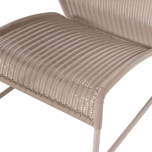 WOOOD tuin loungestoel West - Kunststof - Zand - 67x78x70