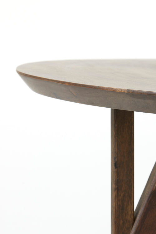 Light & Living eettafel QUENZA - Ø140x76cm - bruin