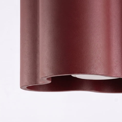 Sollux Lighting Plafondlamp OVIO 1 bordeaux GU10 - 12x12x10cm