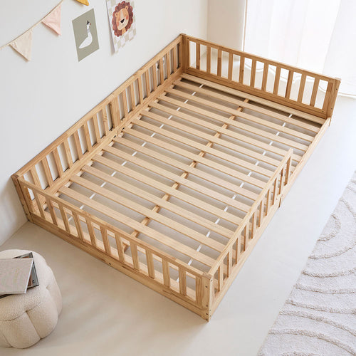 Petite Amélie Montessori vloerbed Nid - 140x200cm - Naturel - vtwonen shop