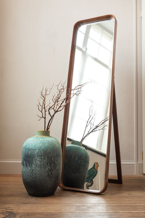 J-Line vaas Vintage - keramiek - azuur - small - Ø 33.5 cm - vtwonen shop