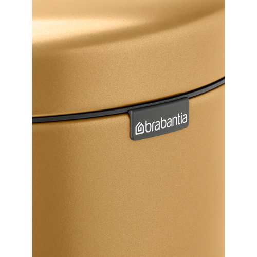 Brabantia NewIcon Pedaalemmer, 5 liter, kunststof binnenemmer - Warm Gold