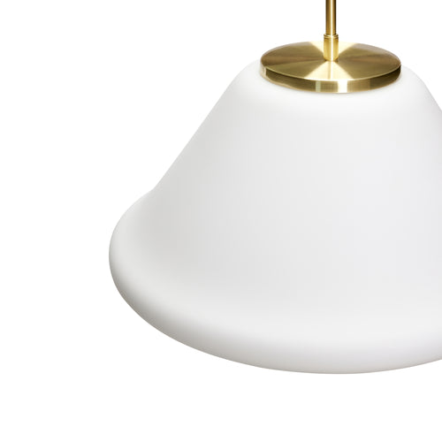 Hübsch hanglamp Muse - glas/ijzer - ø40xh38cm, e27