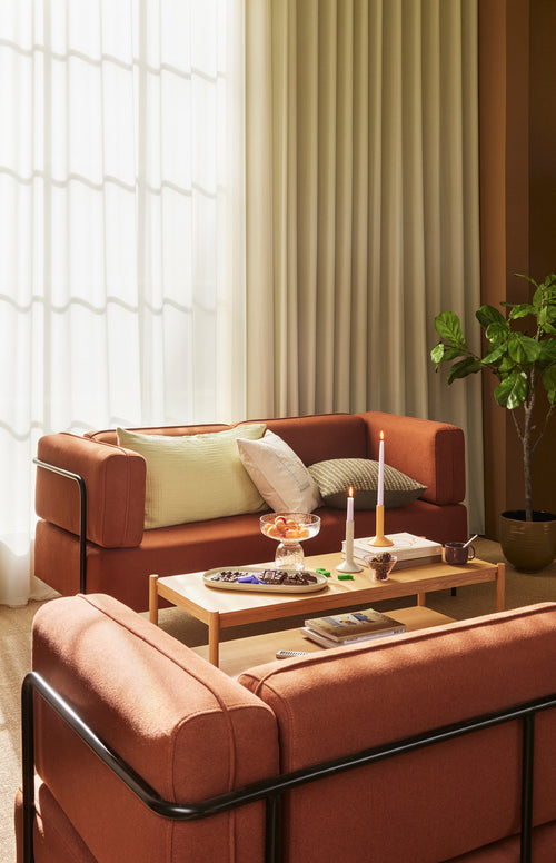 Hübsch kussen Ori - katoen/linnen/polyester - 50x50cm - vtwonen shop