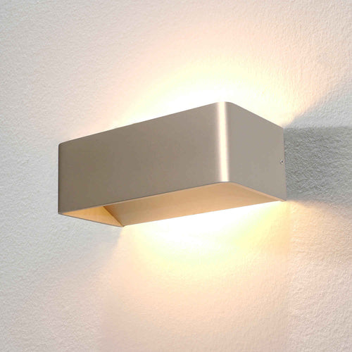 Artdelight wandlamp Mainz - 2 lichts - 10  x 7   cm - champagne