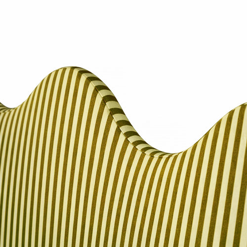 Gestoffeerd hoofdbord met golvende vorm 160x73,5 cm