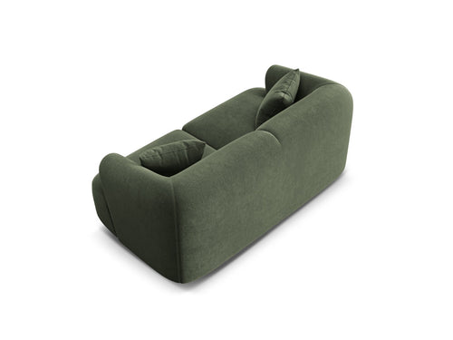 Cosmopolitan Design Modulaire bank Campi 2-zits, flueel groente - 90x180x70cm