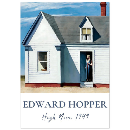 Artfulprints  Edward Hopper - High noon   poster A4 21x29.7 cm - vtwonen shop