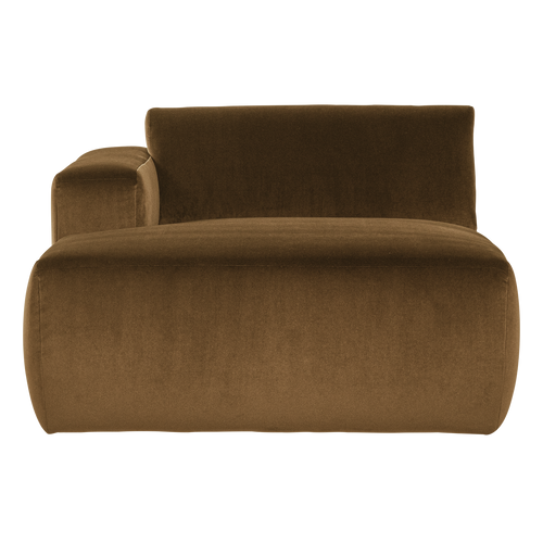 WOOOD chaise longue bank links Mojo Base - Velvet - H.geel - 74x112x162