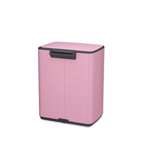 Brabantia Bo Pedaalemmer, 12 liter, stil sluitend, kunststof binnenemmer - Lilac Pink