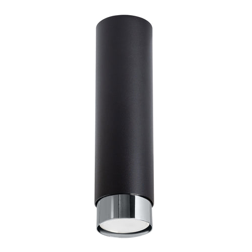 Sollux Lighting Plafondlamp NERO 22,5 zwart/chroom - 6x6x22,5cm