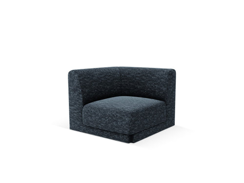 Micadoni Hoekmodule Miley chenille koningsblauw - 90x90x70cm