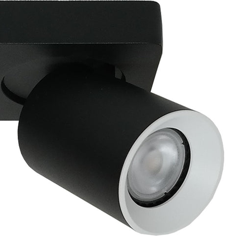 Artdelight spot Megano - 2 lichts - 20  x 11.5   cm - zwart