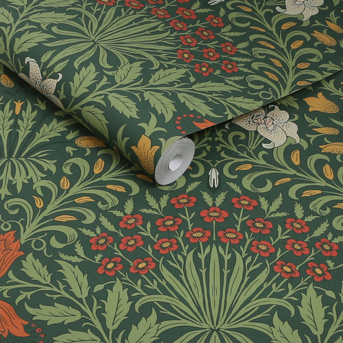William Morris at Home Vliesbehang - Garden Moss Green - 1000x52 - vtwonen shop