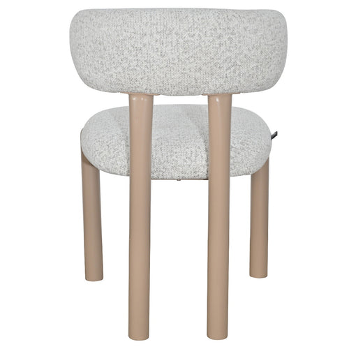 DÉJA Living Eetkamerstoel Thijn - Beige Stof - 56x52x79cm - Set van 2