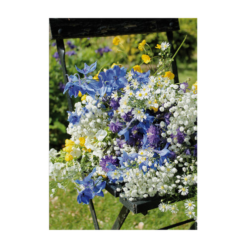 Art for the Home Buitencanvas - Bloemen Stoel - 70x50cm