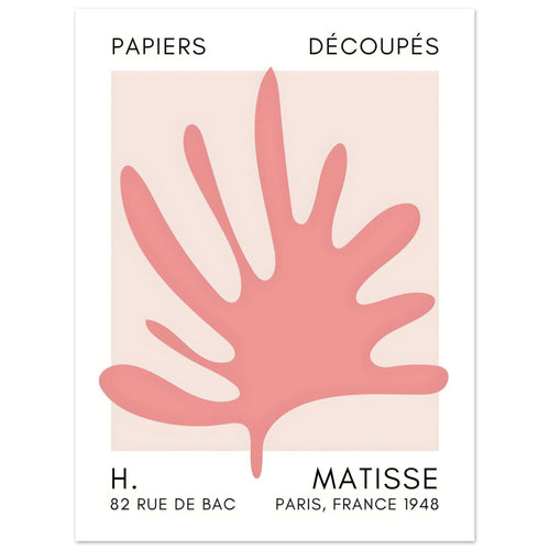 Artfulprints  Matisse – Coral drift taupe   poster 30x40 cm - vtwonen shop