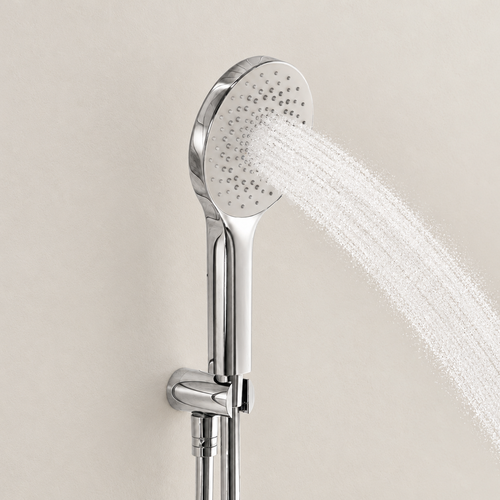 LOMAZOO inbouwdoucheset Cassia - met thermostaatkraan & ronde handdouche - chroom
