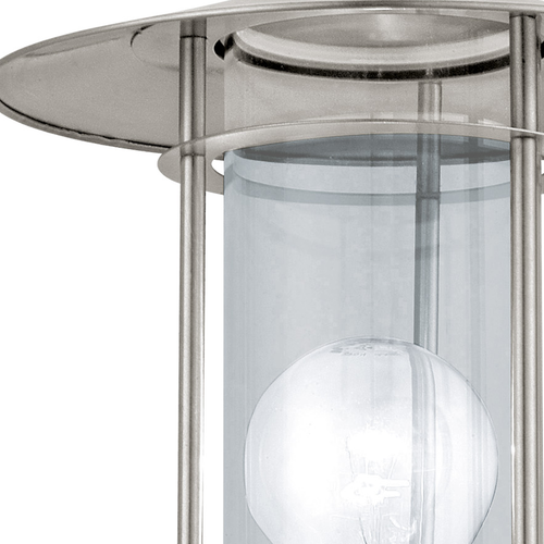 EGLO wandlamp buiten Lisio - e27 - 30 cm - RVS - glas