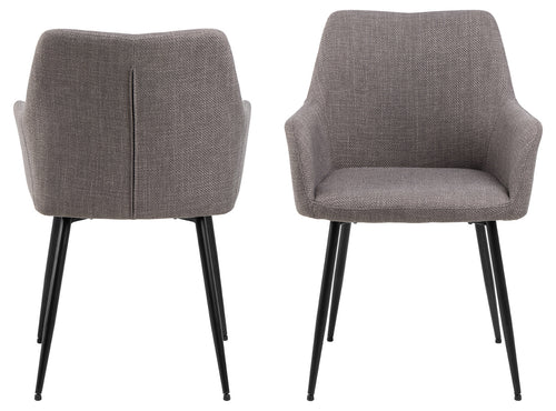 Rebellenclub Eetkamerstoel Ondara - Set van 2 - Lichtgrijs - vtwonen shop