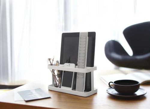 Yamazaki Tablet- & Afstandsbedieningenrek - Tower - Wit - vtwonen shop