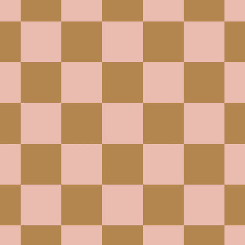 ESTAhome behang geblokt motief roze en bruin - 50 x 900 cm - 131420 - vtwonen shop