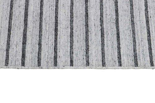 Laagpolig vloerkleed MOMO Rugs Nouveau Stripes Silver Dark Grey 200x300 cm - vtwonen shop