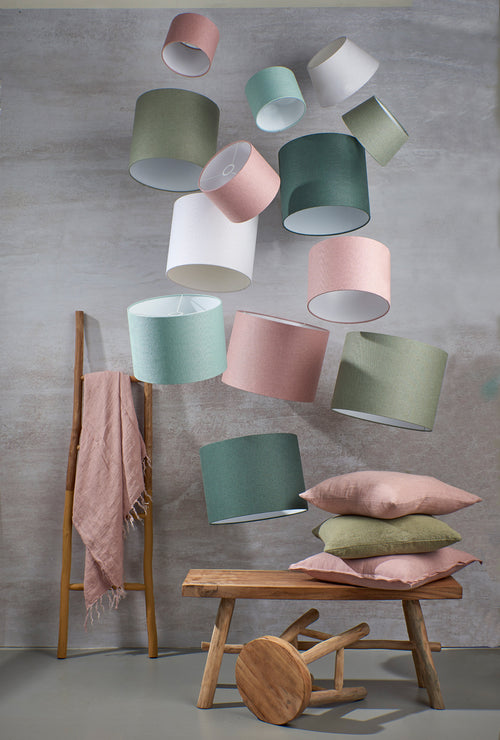 Light & Living lampenkap LIVIGNO - Ø40x30cm - roze