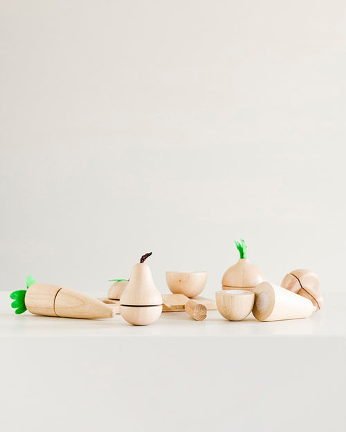 Petite Amélie Houten Speelgoed - Groente- en fruit set - Vanaf 3 jaar - vtwonen shop