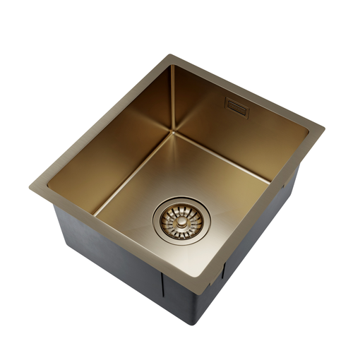 LOMAZOO Spoelbak Keuken Goud Lunara - 30 x 36 cm - RVS