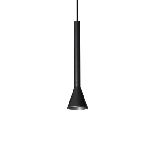 Ideal Lux DIESIS Led Slim Dome Hanglamp Plafondlamp Zwart 3000K