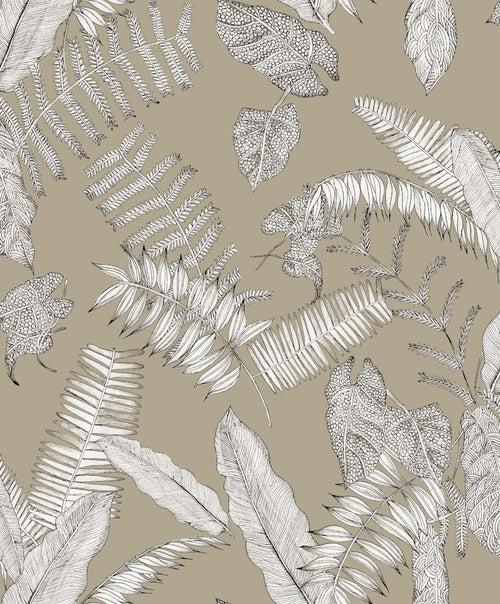 Masureel behang bladeren zand beige - 53 cm x 10.05 m - 630636 - vtwonen shop