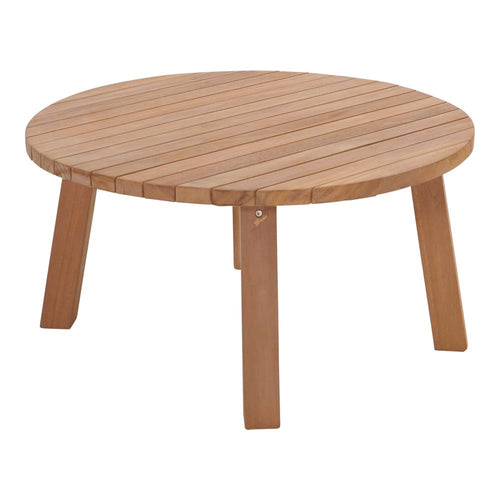Lesli Living tuintafel teak - zwart - Ø80x40cm
