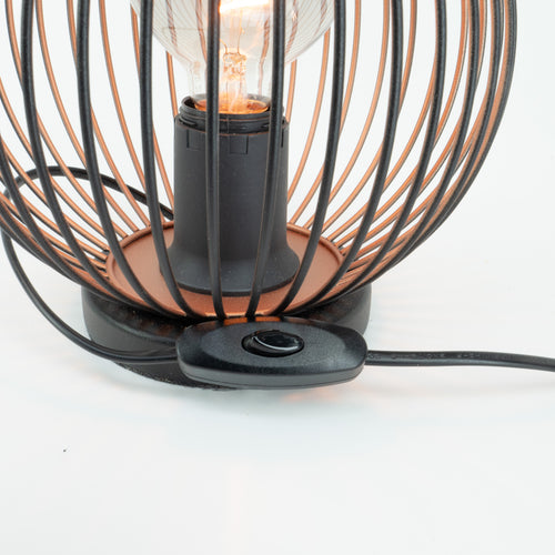 EGLO tafellamp Almanzora - e27 - ø 20 cm - zwart/koper - vtwonen shop