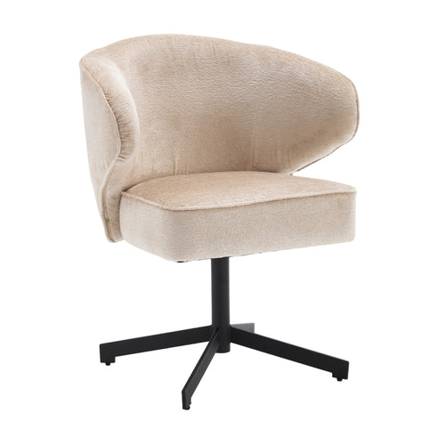 StarFurn Eetkamerstoel Persie - Beige/Zwart - Draaibaar - vtwonen shop