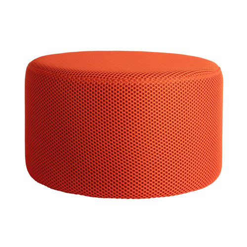 Leitmotiv poef Retro Mesh - oranje - Ø50cm