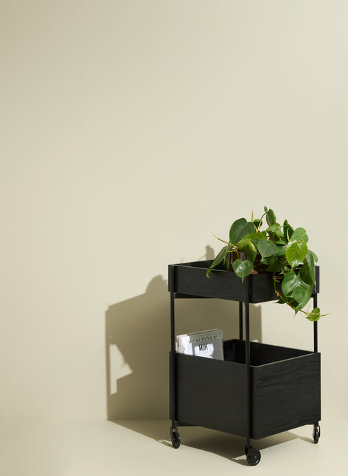 Hübsch trolley Fresh - essenhout/mdf - 42x40xh70cm