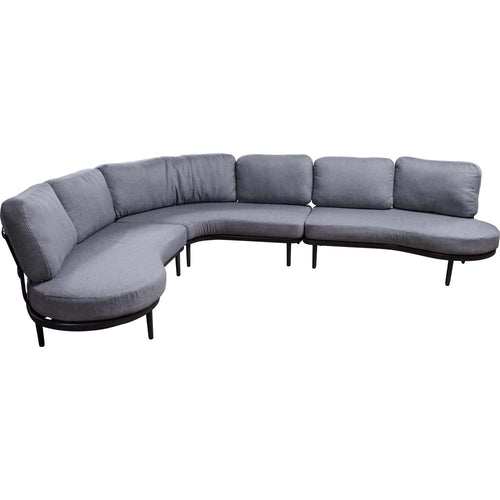 Lesli Living loungebank Durban - antraciet - 172x108x67,5cm