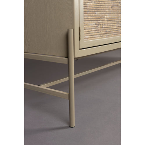 Dutchbone Yasu Dressoir Hout/ Metaal Beige - vtwonen shop