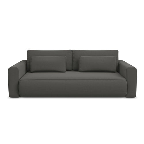 LaMiaSofa 3-zits slaapbank Perugia - velours - staal - 238x105x82