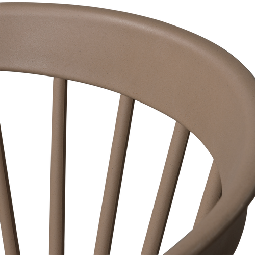 WOOOD tuinstoel Bliss - Bamboo Fiber - Bruin Melange - Set van 2