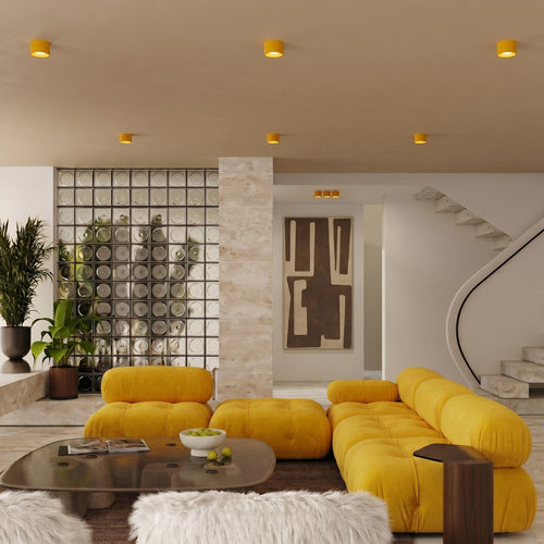 Sollux Lighting Plafondlamp MODO 1 geel Gx53 - 10x10x6cm