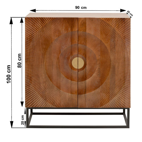 Kare Design Dressoir Madeira 2 deuren nature
