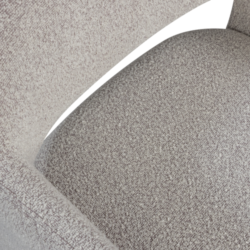 WOOOD eetkamerstoel met wieltjes Lyric - Polyester - Greige - 79x59x58 - vtwonen shop