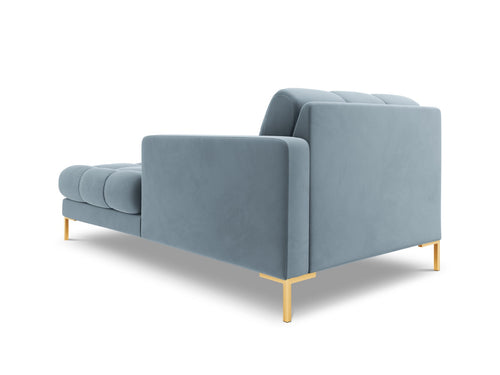 Cosmopolitan Design rechter chaise longue Bali flueel, lichtblauw - 185x102x75cm